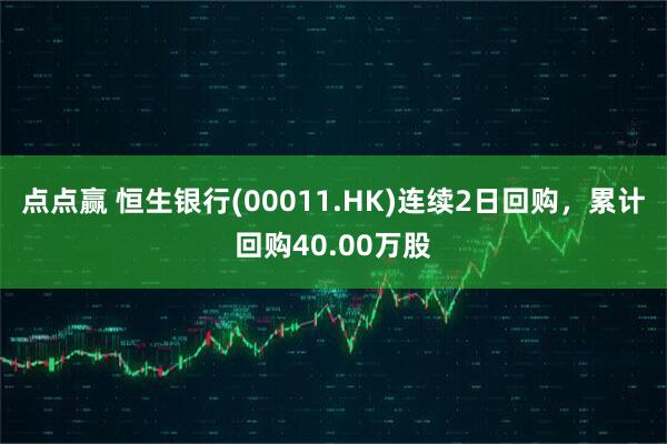 点点赢 恒生银行(00011.HK)连续2日回购，累计回购40.00万股